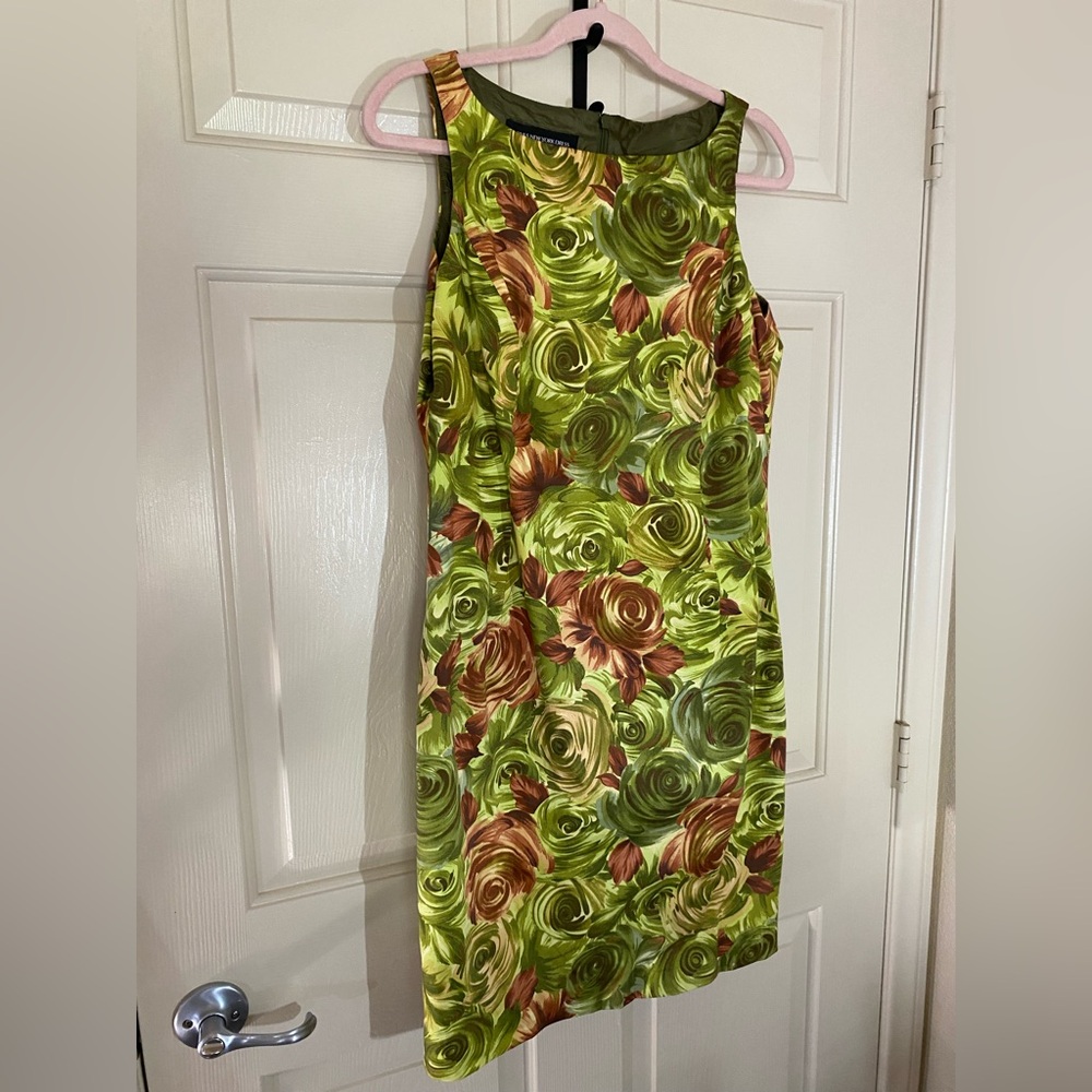 Jones New York Olive Green Dress